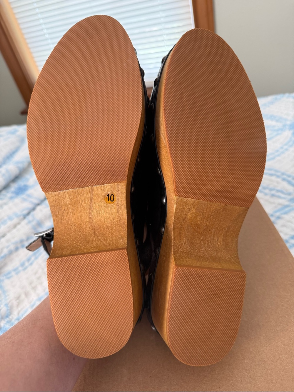 NEW Kelsi Dagger black clogs 10 - Picture 6 of 7